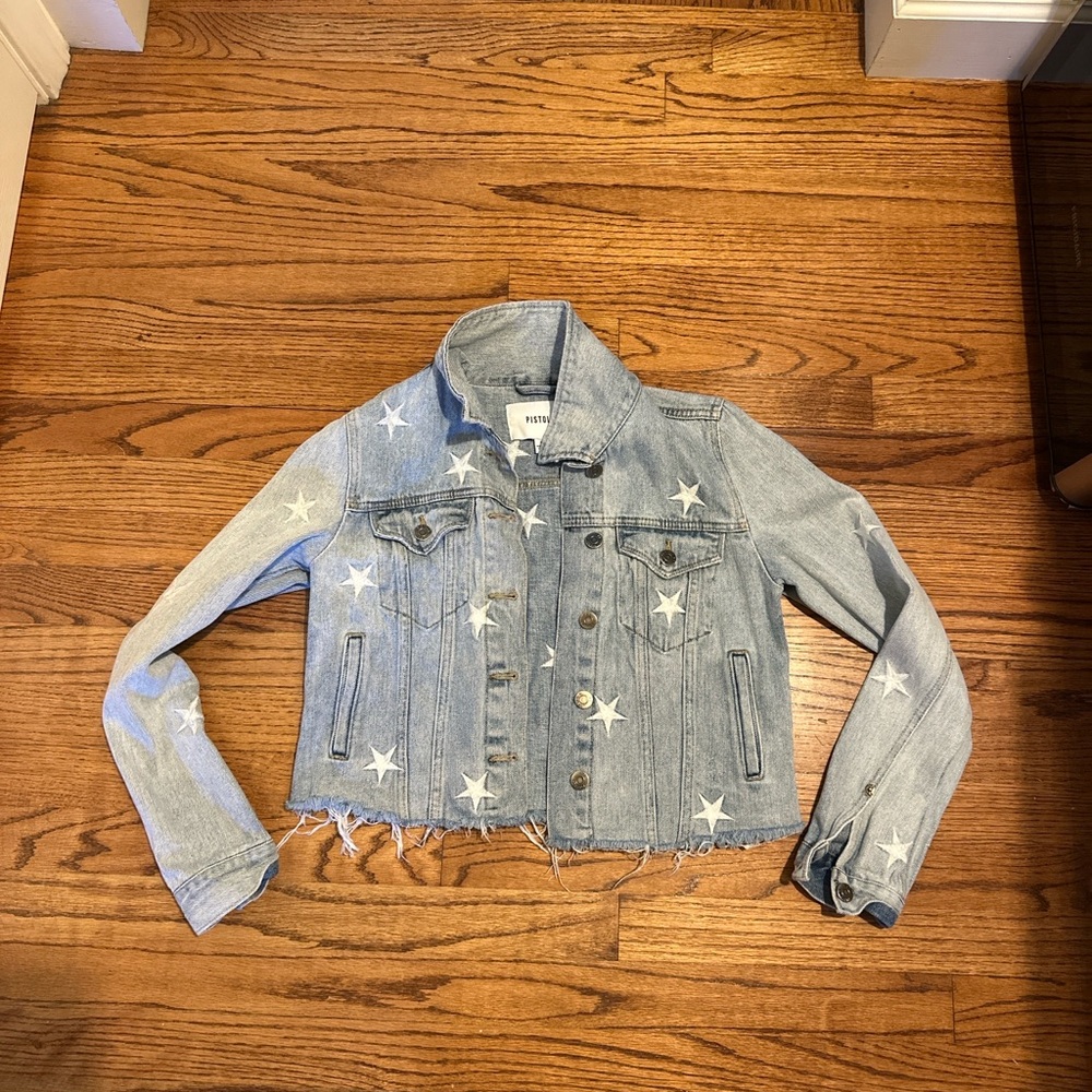 Pistola Light Blue Star Jean Jacket